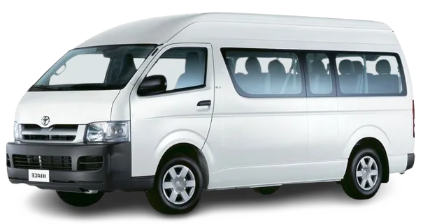 Silver maxi cab